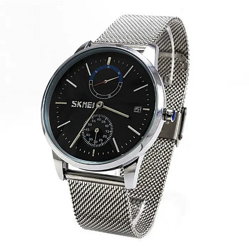 Часы наручные мужские Skmei 9182 Silver Black 9182SIBK (18400-hbr)
