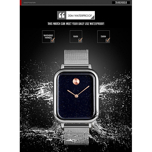 Часы наручные женские Skmei 9187 Silver steel 9187SSI (18401-hbr)