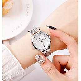 Часы наручные женские Skmei 1528 Silver 1528SI (18410-hbr)