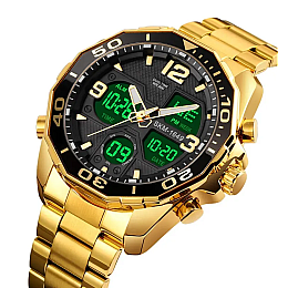 Часы наручные мужские Skmei 1649 Gold 1649GD (18424-hbr)