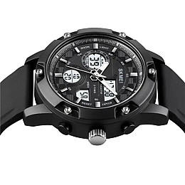 Часы наручные мужские Skmei 1757 Black White 1757BKWT (18426-hbr)