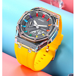 Часы наручные мужские Skmei 2100 Yellow 2100YL (18432-hbr)