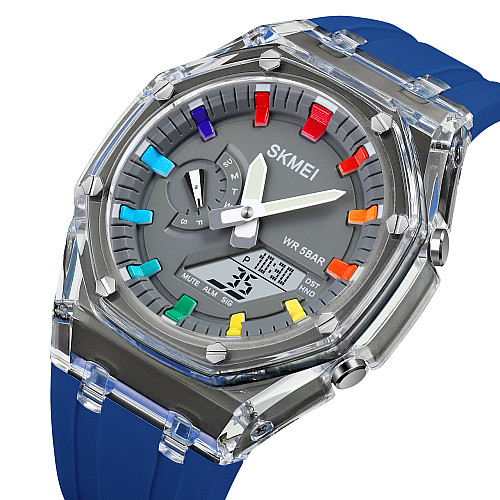 Часы наручные мужские Skmei 2100 Blue 2100BU (18433-hbr)