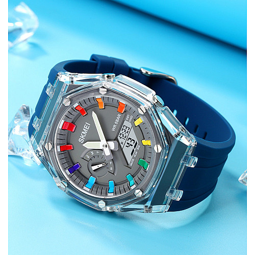 Часы наручные мужские Skmei 2100 Blue 2100BU (18433-hbr)