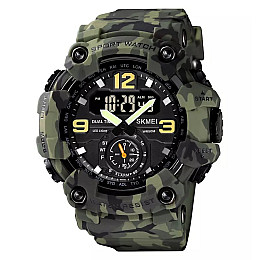 Часы наручные мужские Skmei 1637 Army Green Camo 1637CMGN (18441-hbr)