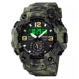 Часы наручные мужские Skmei 1637 Army Green Camo 1637CMGN (18441-hbr)
