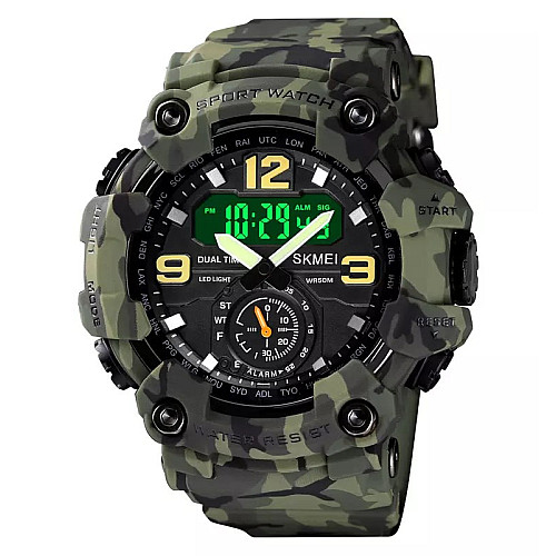 Часы наручные мужские Skmei 1637 Army Green Camo 1637CMGN (18441-hbr)