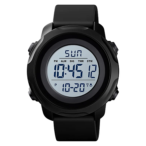 Годинники наручні Skmei 1540 Black White 1540BKWT (18465-hbr)