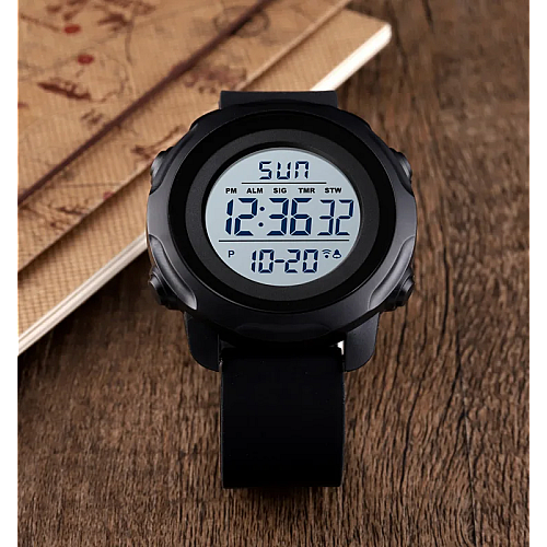 Годинники наручні Skmei 1540 Black White 1540BKWT (18465-hbr)