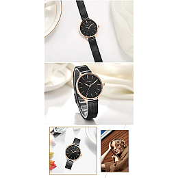 Часы наручные женские Curren 9024 Gold (18680-hbr)