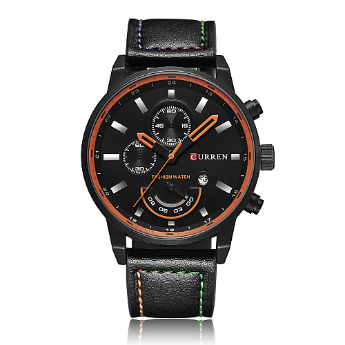 Часы наручные мужские Curren 8217 Black (18684-hbr)