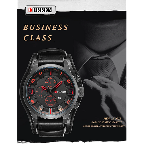 Часы наручные мужские Curren 8225 Black (18685-hbr)