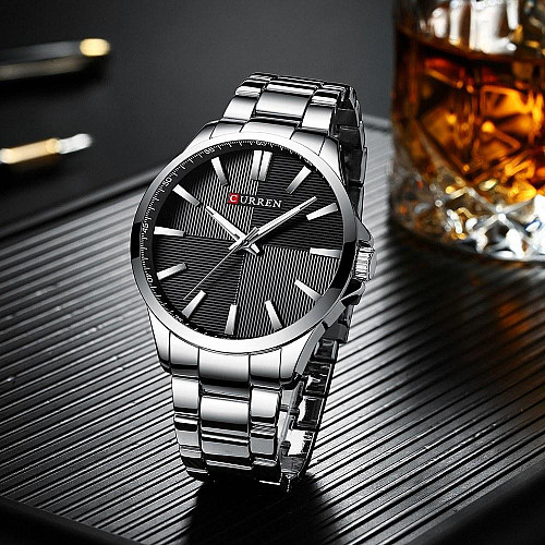 Часы наручные мужские Curren 8322 Silver (18689-hbr)