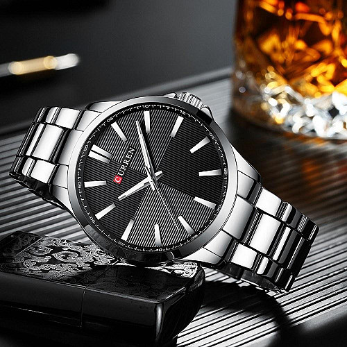 Часы наручные мужские Curren 8322 Silver (18689-hbr)