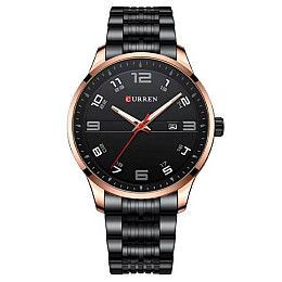 Часы наручные мужские Curren 8411 Gold (18691-hbr)