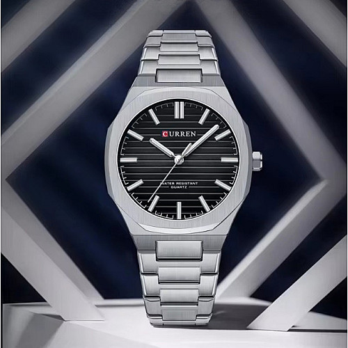 Часы наручные мужские Curren 8456 Silver (18694-hbr)