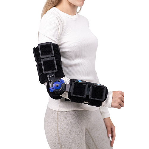 Ортез локтевого сустава з регульованим шарнірним механізмом MED1 TJ-301 One Size Чорний