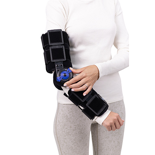 Ортез локтевого сустава з регульованим шарнірним механізмом MED1 TJ-301 One Size Чорний