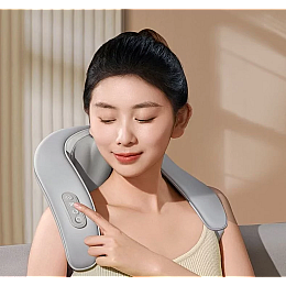 Массажер роликовый для шеи и плеч No Brand HJ188 Серый (2804335320)