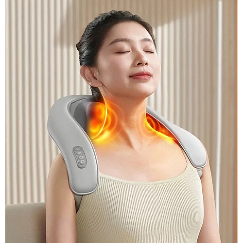 Массажер роликовый для шеи и плеч No Brand HJ188 Серый (2804335320)