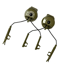 Адаптер для шлема кронштейн для гарнітури PELTOR Comtac 2 шт Оливковий (2825730738)