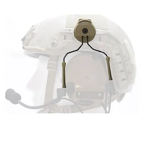 Адаптер для шлема кронштейн для гарнітури PELTOR Comtac 2 шт Оливковий (2825730738)