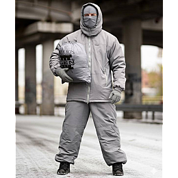 Костюм чоловічий зимовий No Brand Oblivion Level 7 ВТ6057 K7-00 S-M Сірий (2829441906)