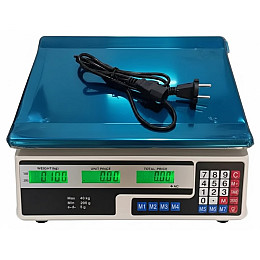 Торговые весы электронные No Brand ACS-6208 до 40 кг Серый (2104618831)