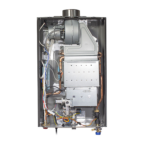 Колонка газова турбована Piegaz Hermes A Turbo Black 55х35х14 см Чорний