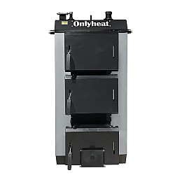 Котел твердопаливний OnlyHeat 16-20 кВт Чорно-сірий