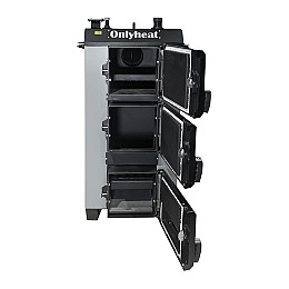 Котел твердопаливний OnlyHeat 16-20 кВт Чорно-сірий