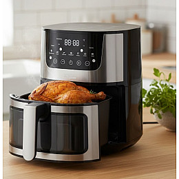 Аэрофритюрница Zepline ZP-142 8 л 4200 Вт 7 программ (2104618998)