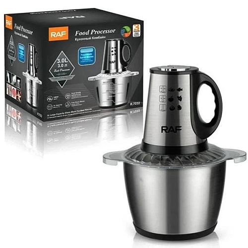 Кухонний блендер RAF R-7032 3 л 1000 Вт Сріблястий (2104619008)