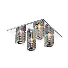 Потолочный светильник ZUMA Zumaline C0420-04B-B5AC Laura Серебристый (ZuC0420-04B-B5AC)