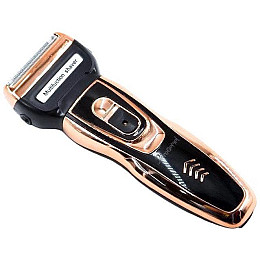 Беспроводная машинка для стрижки 3 в 1 Gemei GM-595 Золотистая (009869)