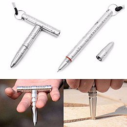 Тактична ручка Bellyde TP-2 Срібляста (100135)