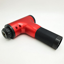 Аккумуляторний масажер для тіла 4 насадки Fascial Gun KH-320 Червоний (VD201605935)