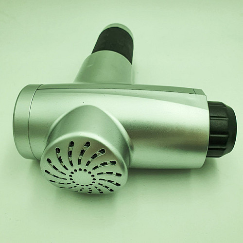 Акумуляторний масажер для тіла 4 насадки Fascial Gun KH-320 Сірий (VD201605923)