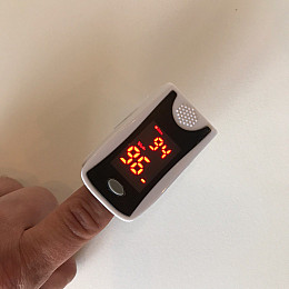 Пульсоксиметр напалечный Pulse oximetr 202С Серый (0051)