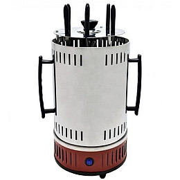 Електрошашличниця вертикальна Domotec BBQ MS-7783, нержавіюча сталь, червона