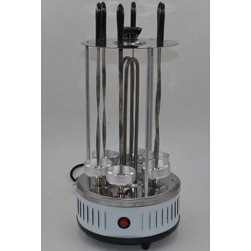 Електрошашличниця вертикальна Domotec BBQ MS-7782 нержавіюча сталь