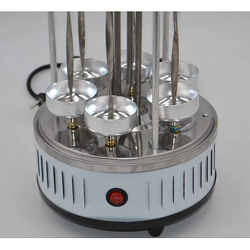 Електрошашличниця вертикальна Domotec BBQ MS-7782 нержавіюча сталь