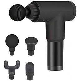 Вібромасажер для тіла ручний Fascial Gun MP-320, чорний