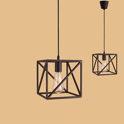 Светильник GoodsMetall из металла в стиле Лофт "Куб Пачино"