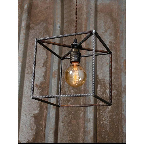 Светильник GoodsMetall из металла в стиле Лофт "Куб Алькатрас2"