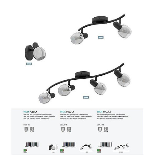 Потолочный светильник Eglo POLLICA 98625