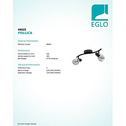 Потолочный светильник Eglo POLLICA 98625