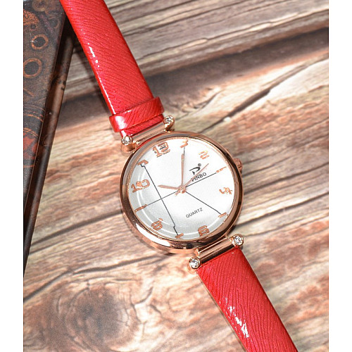 Наручні годинники жіночі Polaris red (hub_xgikr3)