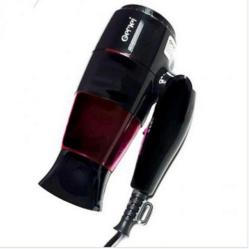 Фен складной GEMEI GM-1761/ 1400W Бордовый