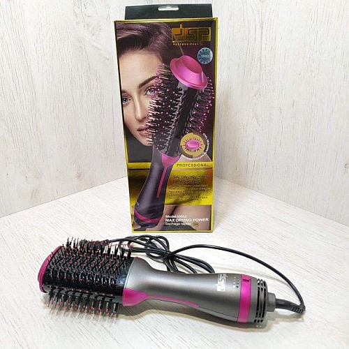 Фен щетка расческа для укладки и завивки волос с ионизацией DSP 50052 1000Вт